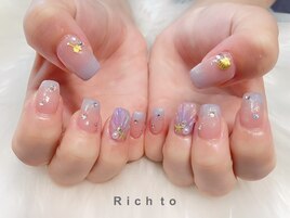 貝殻ネイル