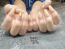 シュガービューティーネイルズ(Sugar Beauty Nails)/スカルプ長さだし(アート2本)