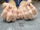 スカルプ長さだし(アート2本)
