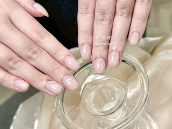 ルレーブ(LE REVE)/ガラスフレンチネイル
