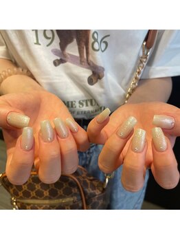 プラチナムドール 難波店(PLATINUMDOLL)/大理石ネイル 黒 ネイル