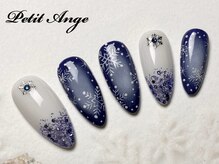 チークネイル☆冬ネイル