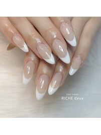 王道白フレンチネイル♪