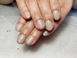 ラメのスキニーフレンチネイル！