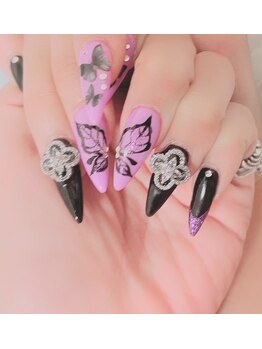 アイネイル(Ai Nail)/蝶アート♪