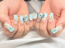 パーツ盛り盛りネイル