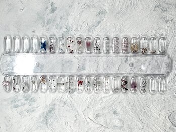 ワンポイント追加アート¥550~