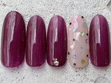 フリークネイル(FREAK Nail)/シンプルシェルアート ¥7000