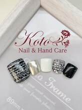 コト(KOTO)/幾何学模様/モノクロ/手描き