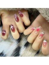 ネイルサロン プリティア(Pritia)/チーク×マグネットネイル