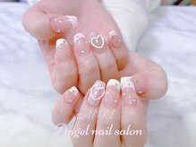 エンジェルネイルサロン(Angel nail salon)/フレンチXラメXハートXぷっくり