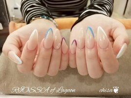 カラフルフレンチネイル