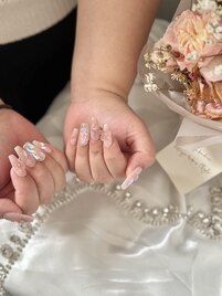 キラキラ×ちゅるんネイル