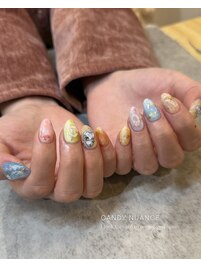 持ち込み◆春のキャンディネイル