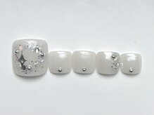 ジェミーネイル イケブクロ(Jemiy nail ikebukuro)/キラキラフット¥8500