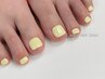 【foot】足先カラフルちゅるんとワンカラー　￥6500