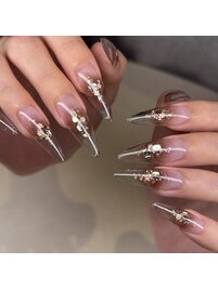 秋のクリアネイル