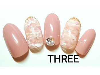 ネイルアンドまつげエクステ専門サロン スリー(THREE)/マーブル
