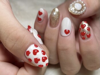 サロンドフォーエイチ(salon de 4H)/エンボスハートの可愛さ♪