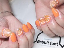 ネイルサロン ラビットフット(Rabbit foot)/オレンジネイル8980円