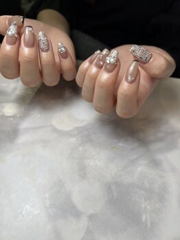 ネイルルーム オルポノ(Olupono)/ツイードネイル