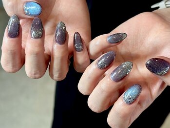 ヌル ネイル 堀江(NURU NAIL HORIE)/ブルべマグネットニュアンス☆