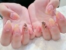 #ヤシの木#サンセットネイル