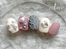 エイミー 大宮店(AMY)/リボンハートネイル