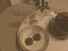 ソリム(solim.)の雰囲気（美味しいと好評の施術後のアフターティータイム。お茶菓子も◎）