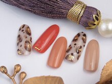 トータルビューティーアンドアズフローラ(Total Beauty & a`s Flora)/ニュアンスレオパードネイル