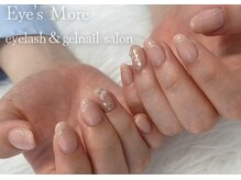 アイズモア 国立店(Eye's More)/オフィスキラキラフレンチネイル