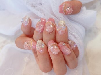 ネイルサロン デコール(NAIL SALON Decor)/ピンクフレンチバラネイル