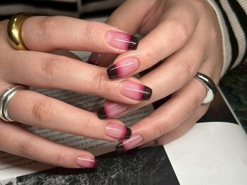 アース コアフュールボーテ 長野稲田店(EARTH coiffure beaute)/グラデフレンチ ¥7500