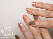 ノエル(Noel)/秋冬チェックネイル