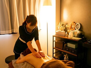 マシェリ(ma cherie)の写真/心身共に癒される至福の時☆よもぎの香りに包まれる温活×全身リンパの相乗効果で、内側から輝く体へ♪