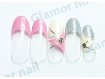 グラマーネイル(Glamor nail)/フレンチネイル☆¥6,800