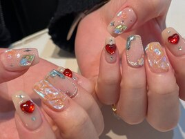埋め尽くしネイル