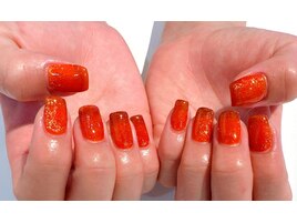 秋色　マグネットネイル