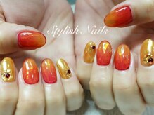 スタイリッシュネイルズ(Stylish Nails)/秋メタリックグラデーション