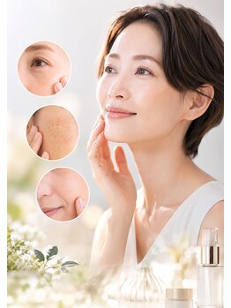 ビューティサロン ファイン(Fine)の写真/大人女性のたるみケア。緩んだフェイスラインを引きあげ、ほうれい線をキュッと引き締め小顔に。