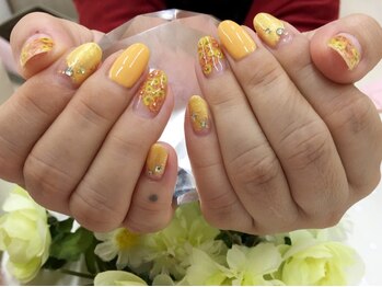 プルミエ ネイル(Premier Nail)/フラワーネイル★イエロー