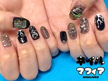 ネイルマフィア 原宿(NAIL MAFIA)/ブラック強めパーツ