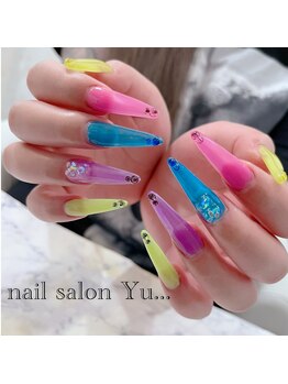 ネイルサロン ユー(Yu...)/シースルーカラフルnail
