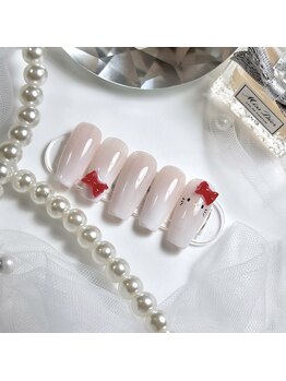 ユキ エス ネイル(Yuki.S.Nail)/手作りリボンキティちゃん