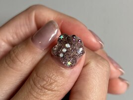春の蝶々ネイル