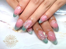 チークとマグネットフレンチ♪