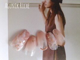 【大理石ネイル】