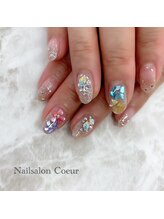 ネイルサロン クール(Nailsalon Coeur)/シェル　フラワーネイル