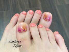 ダブルグラデーションフットnail