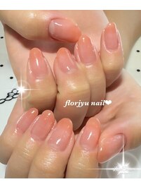 ワンカラーグラデnail